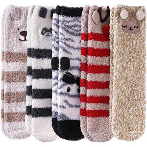 🆕Fuzzy Socks for Women Soft Cozy Fluffy Winter Warm Slipper Animal Socks